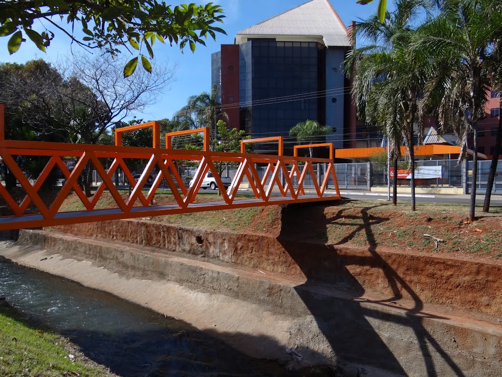 Ponte sobre o Córrego Prosa junto a Avenida Fernando Côrrea da Costa, aos 113 anos da Cidade Morena comemorado no dia 26/08/2012 - Campo Grande - Mato Grosso do Sul - Brasil by Paulo Yuji Takarada