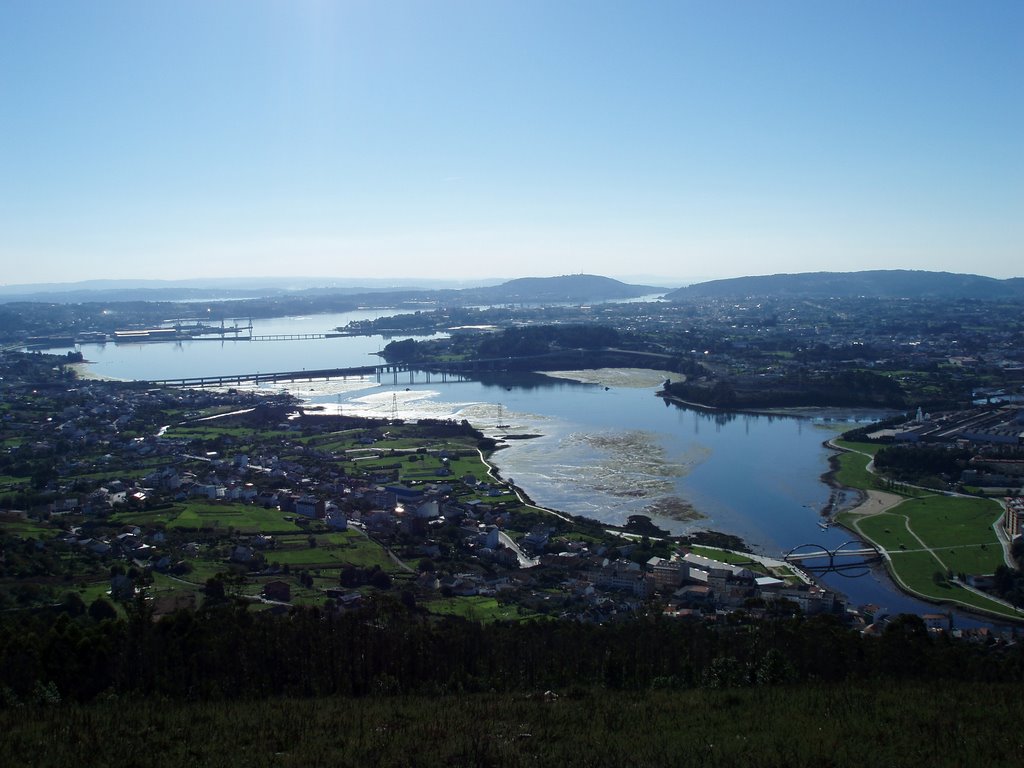 Ría de Ferrol, desde el mirador de Monte Ancos by Miguel D.