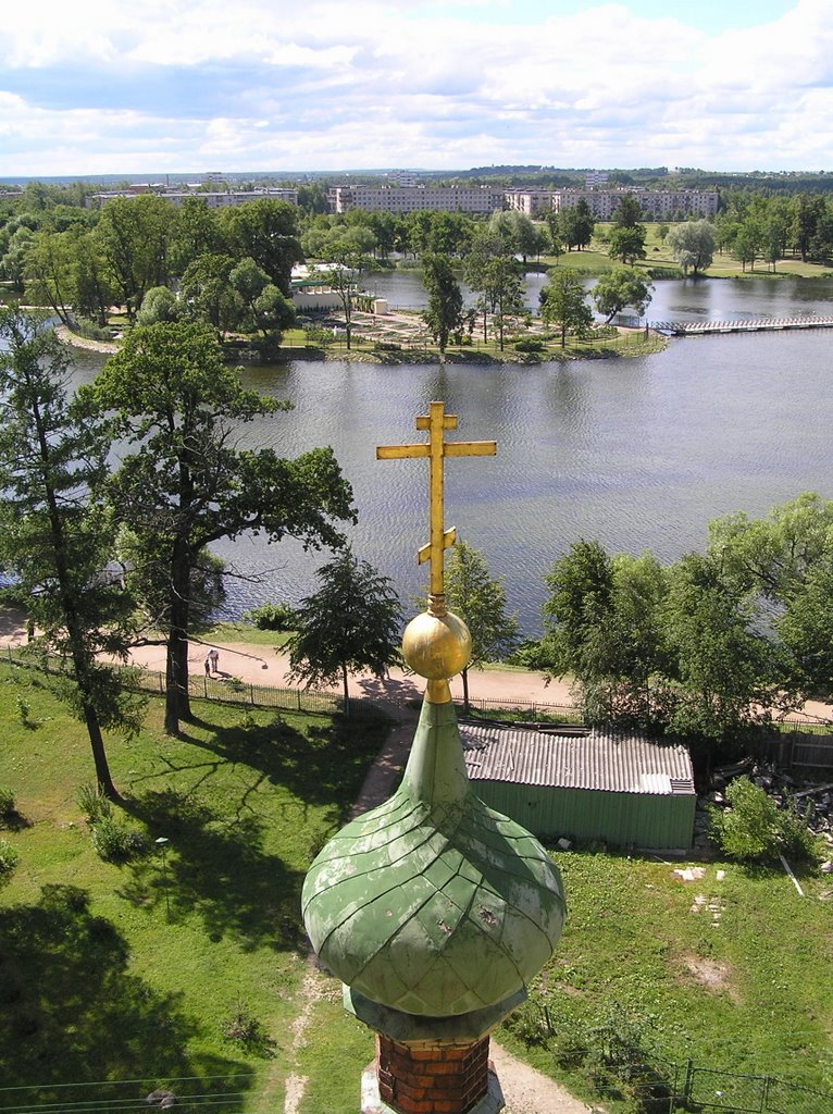 Petrodvorets. View from the Cathedral of Peter and Pavla. by Vladimir Batarin