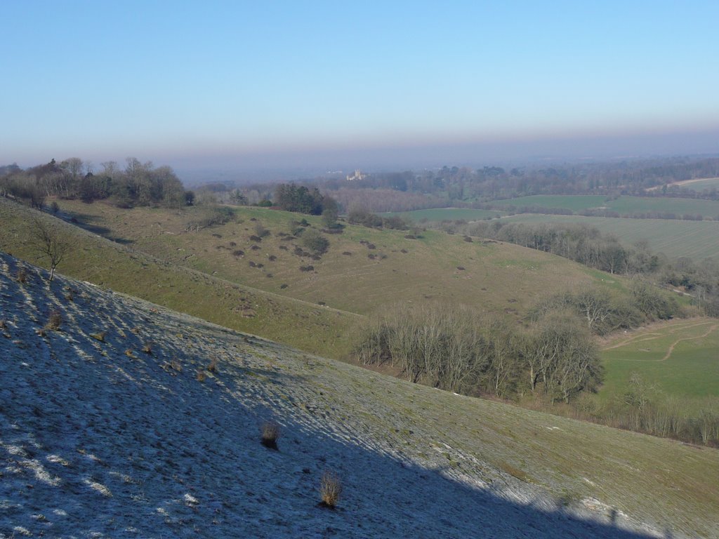 Beacon Hill - towards Highclere Castle by MHCharlton