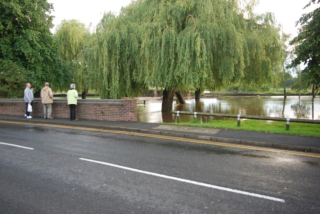 Anstey bridge (15th century), Leicestershire (Flooded #1) by Dave Green