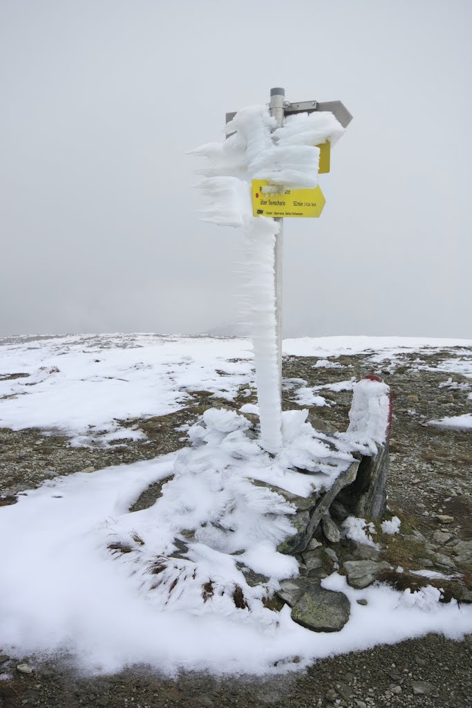 Rozcestník na Stein am Mandl by otula