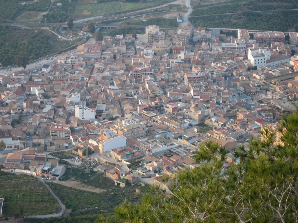 Vista del casco antiguo de Torreagüera, desde el Miravete by PSSOAMY