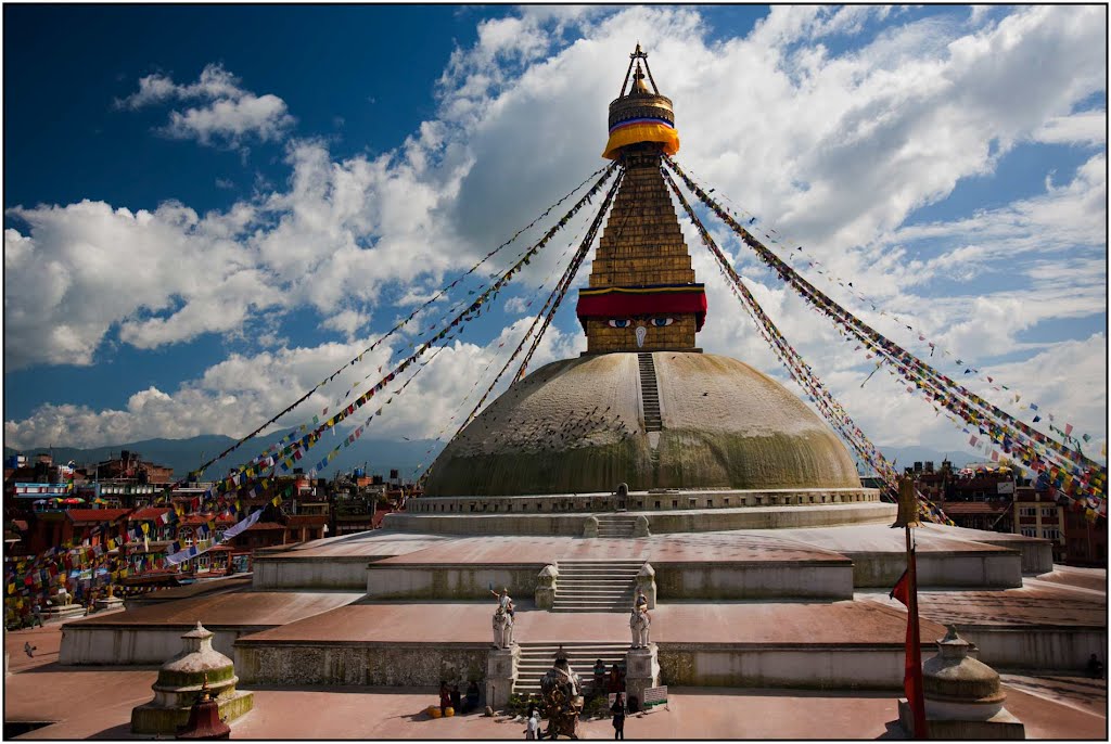 Boudhanath Stupa, Kathmandu, Nepal. by Vladimir Minakov