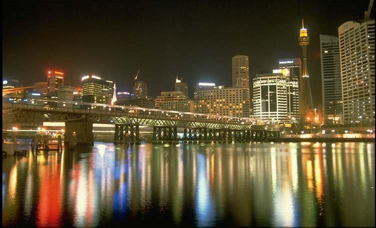 Darling Harbour at Night by wallysworld