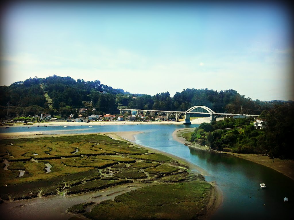 Puente del Pedrido desde la AP9 by carrodeguas