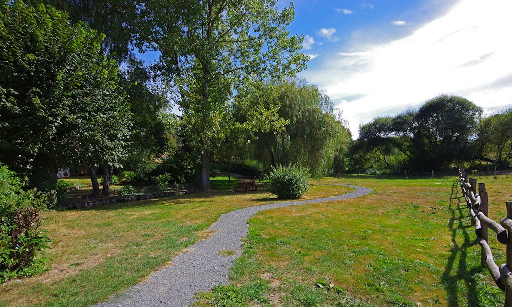 The path to the Charente River in Chéronnac - Sep 2012 by Mike Stuckey