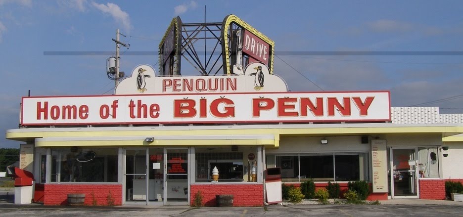 The Late Great Penguins Drive-In, Manitowoc, Wisconsin by MICHAEL  JIROCH  &  www.michaeljiroch.com