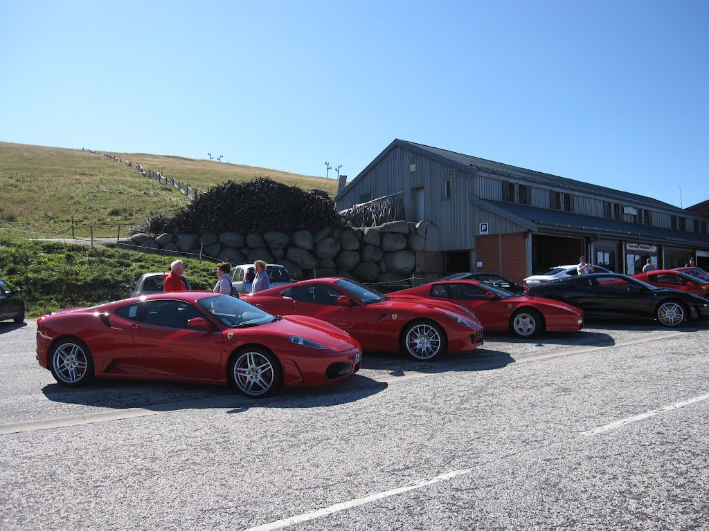 Route des Crêtes : que des rouges ! Devant une ferme à munster ! by TitTornade