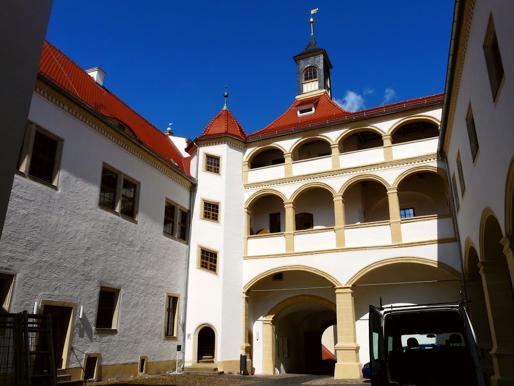 Germany_Brandenburg Country_Lausitz_Finsterwalde_Renaissance Castle_in the old yard_P1420548.JPG by George Charleston