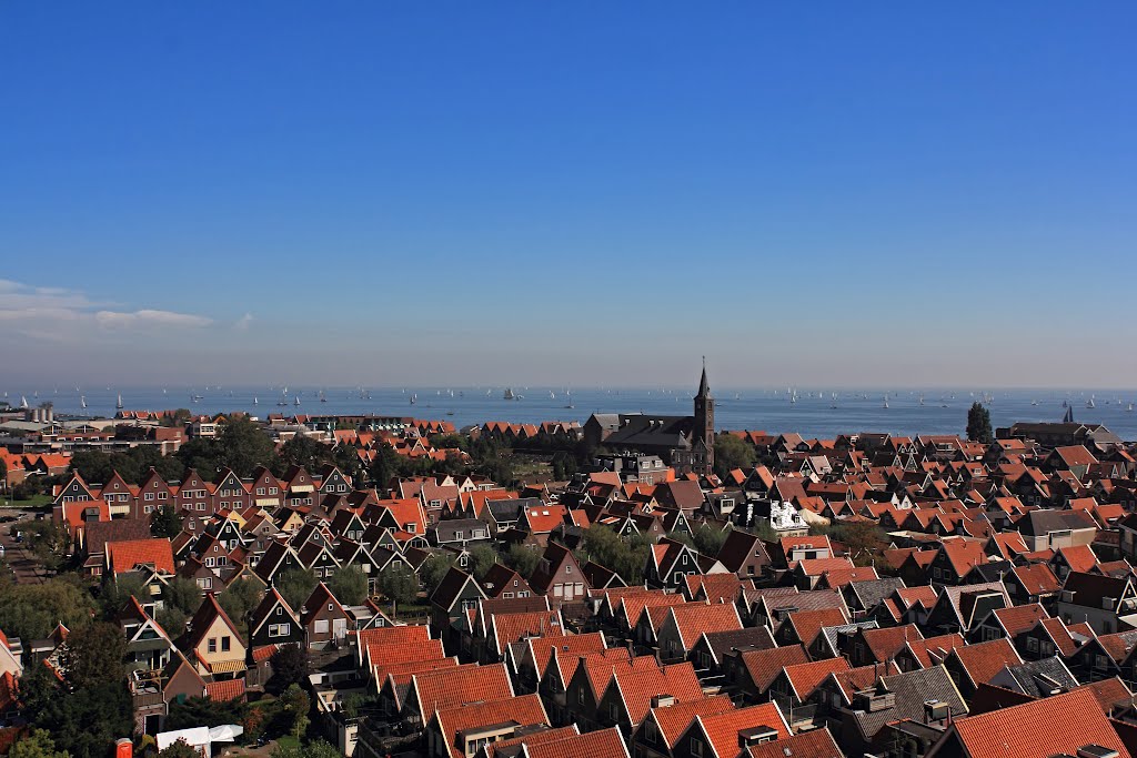 View at Volendam from the ferris wheel by Jack Tol