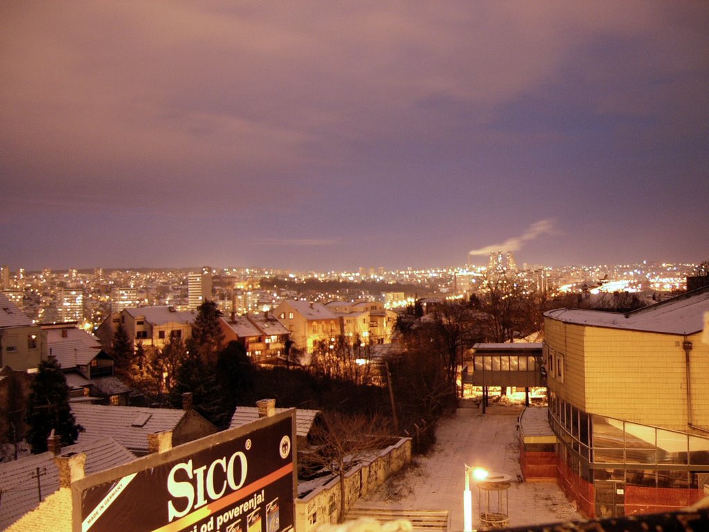 Voždovac by snowy night by valex011