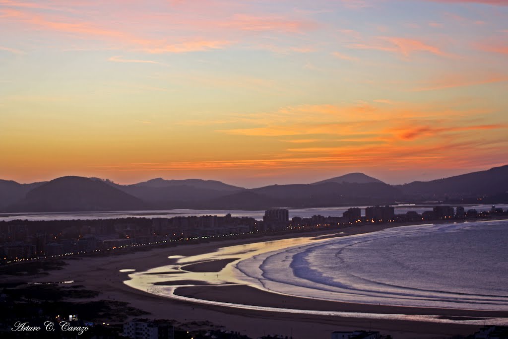 Atardecer en la playa de Laredo (Cantabria) by Arturo C-53