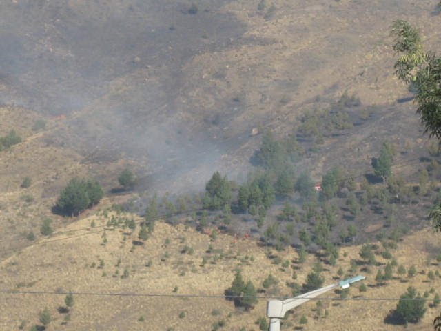 Incendio en Cerro de La Cruz by Antonio Lorenzo