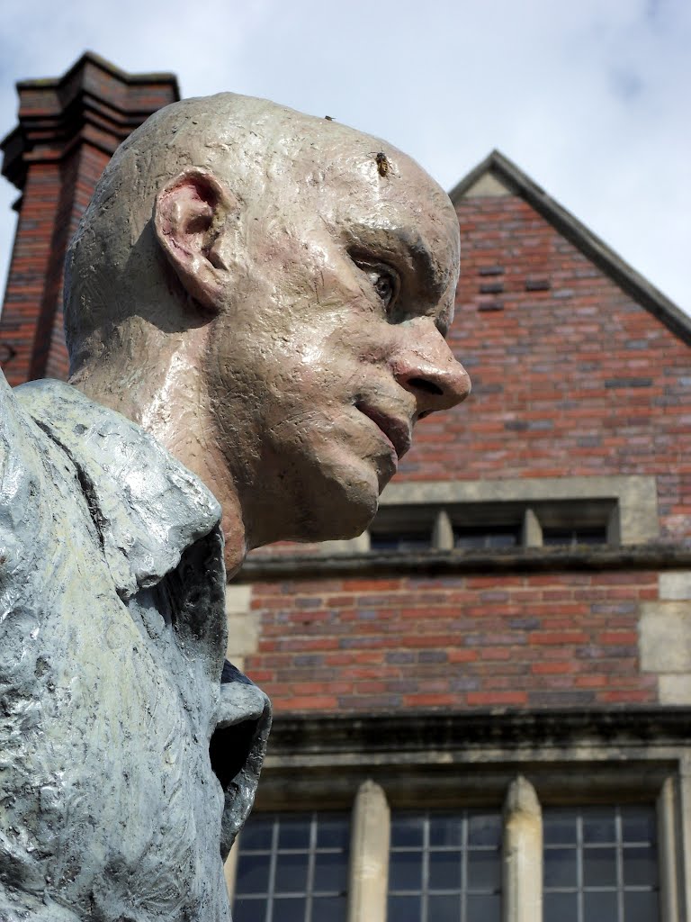 Deep in thought outside the Arts& Crafts house at Oadby's Botanic garden.(No flies on me). by Bobsky.