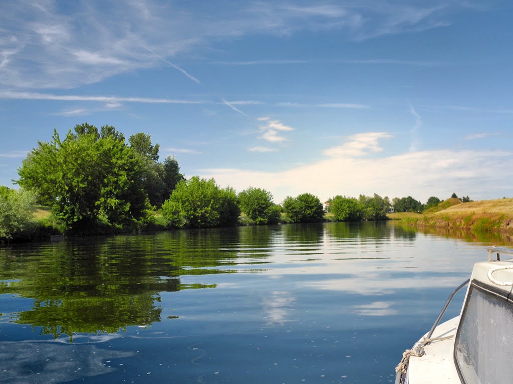 Uherský Ostroh - Bata Canal and Morava river, Czech Republic by Canalous Guidemar