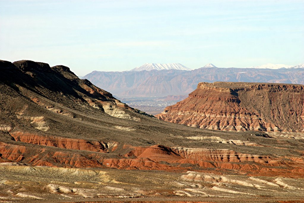 St George from Hurricane Cliffs by Jim Bassett