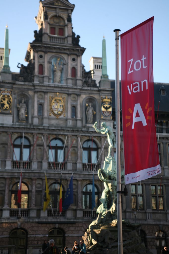 Grote Markt, Antwerpen, België by Hans Sterkendries