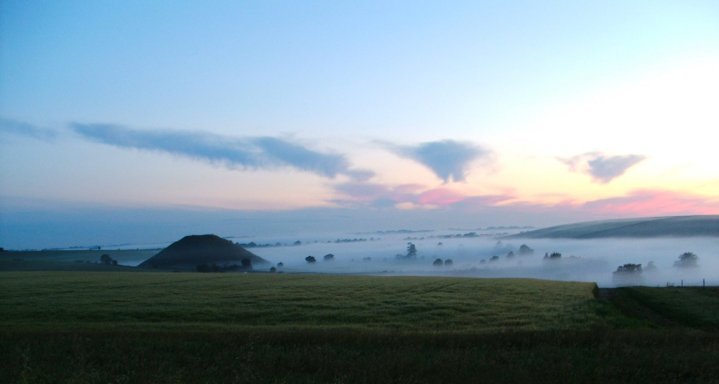 Silbury Hill from West Kennet Longbarrow by Jimitchell