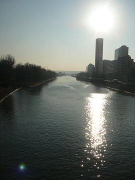 La Seine vue du Pont de Neuilly by zagreus