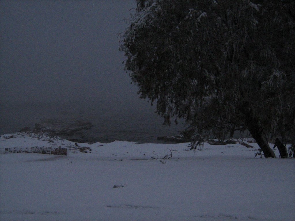 Athens, Voula. Snowstorm. by h.constantinos