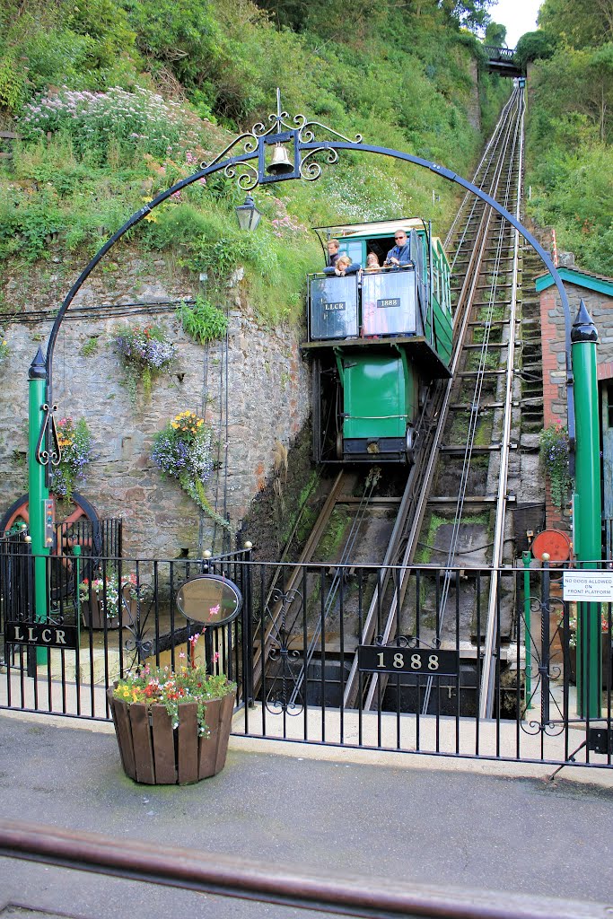 Lynton & Lynmouth Cliff Railway, Lynmouth by David Carr