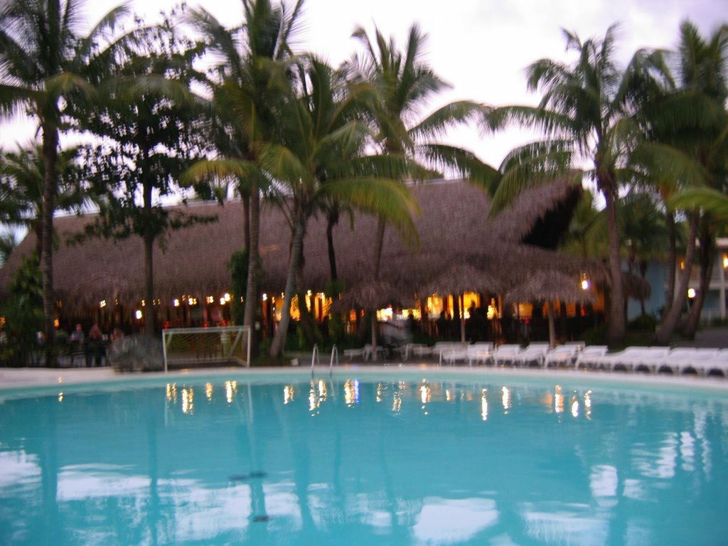 The Pool at the Mambo at Night by Buzzy58