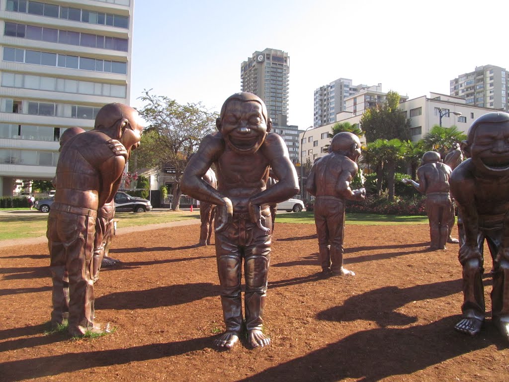 Sculptures In Downtown Vancouver Sep '12 by David Cure-Hryciuk