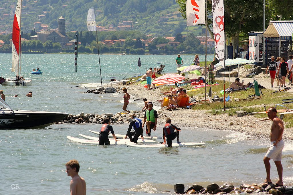 Domaso beach by Gabry Rausch