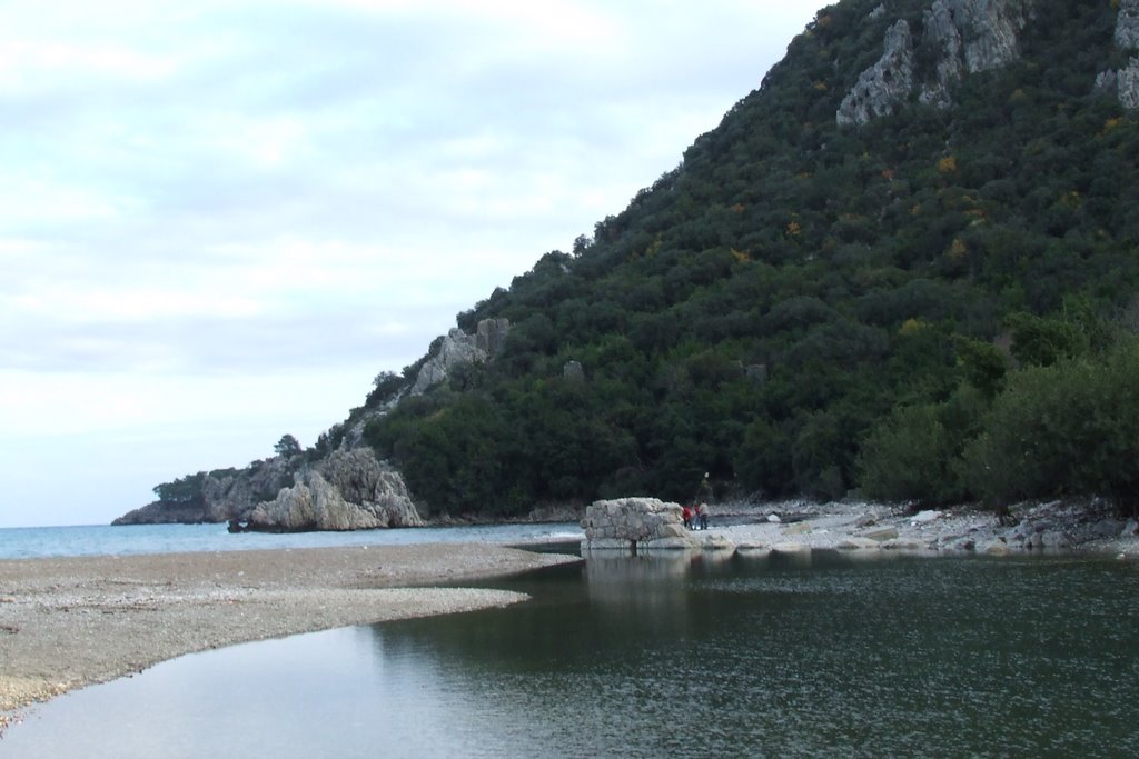 Olympos river to sea by Erman Akar