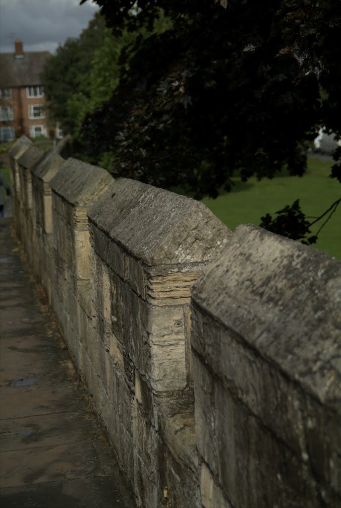 City wall York. by digitography