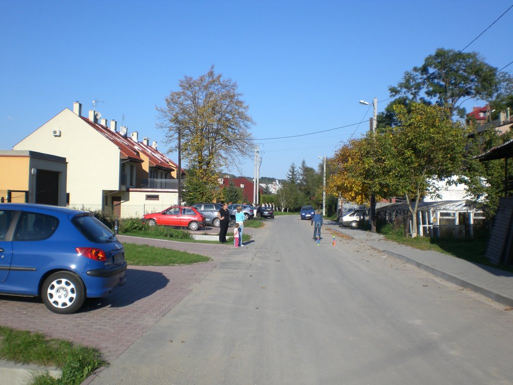 Kraków, Bodzów, street Wielkanocna by Tedeus