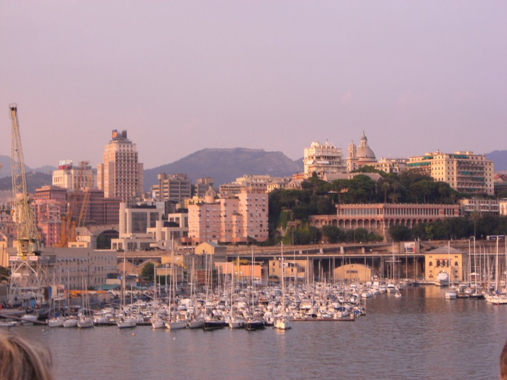 Vista del porto turistico di Genova by camillo26