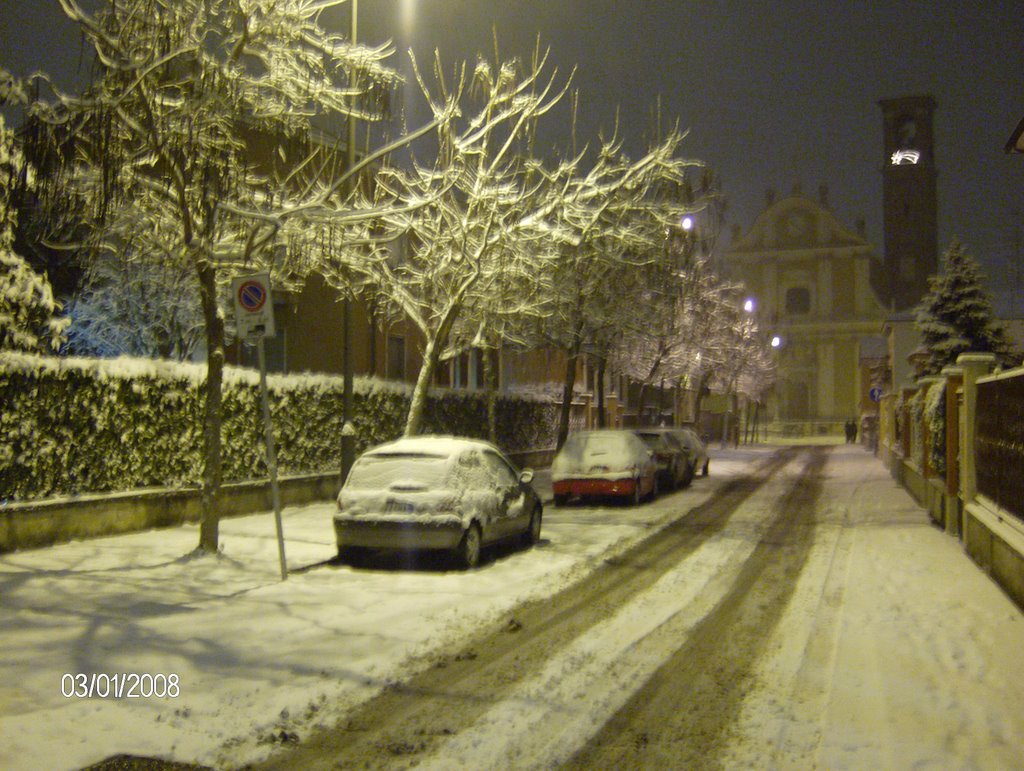 Viale del Popolo innevata (Pieve Vecchio) by mauryilTornado