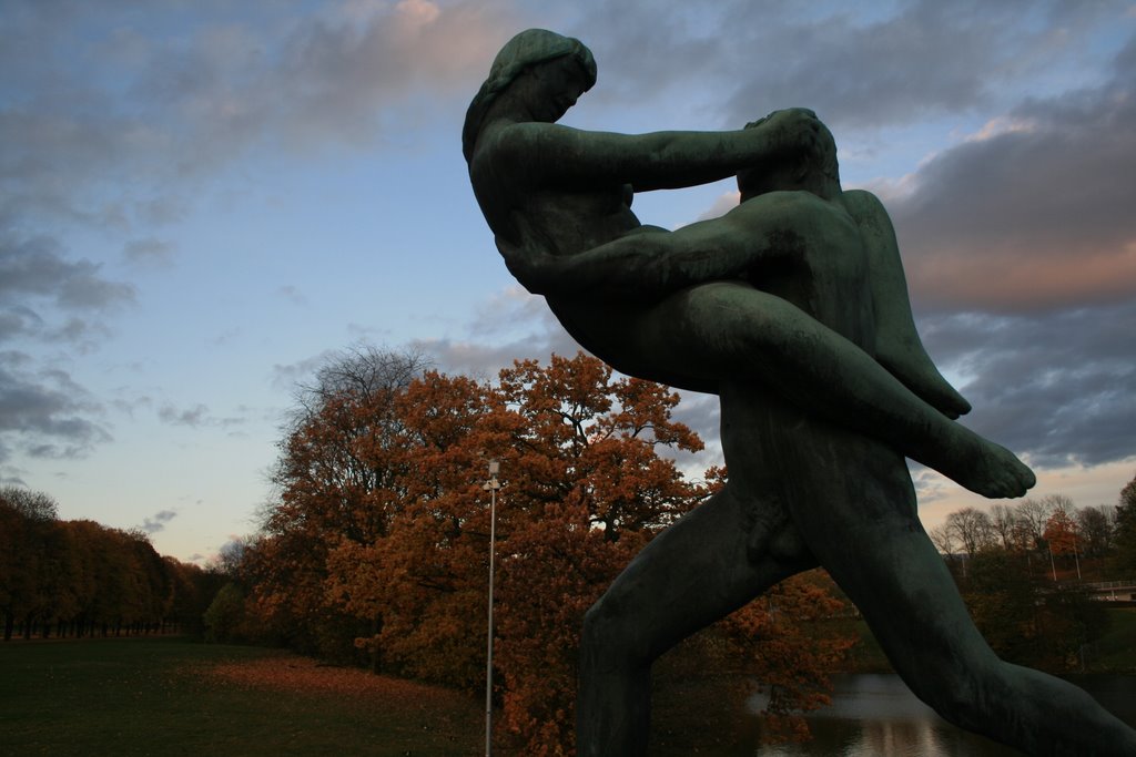 Captivating statue of Vigeland Sculpture Park within Frognerparken by WhereisCliff