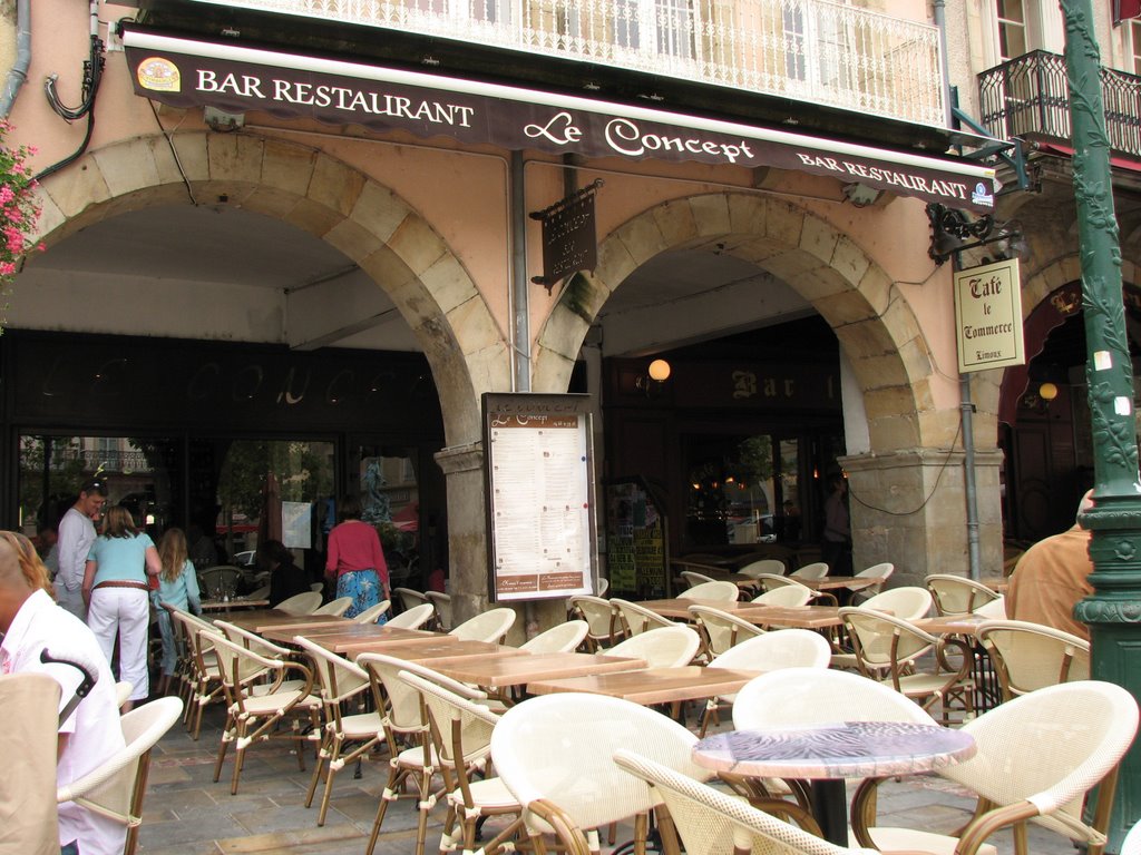 Cafe a la Place - Limoux by Josep Lamesa