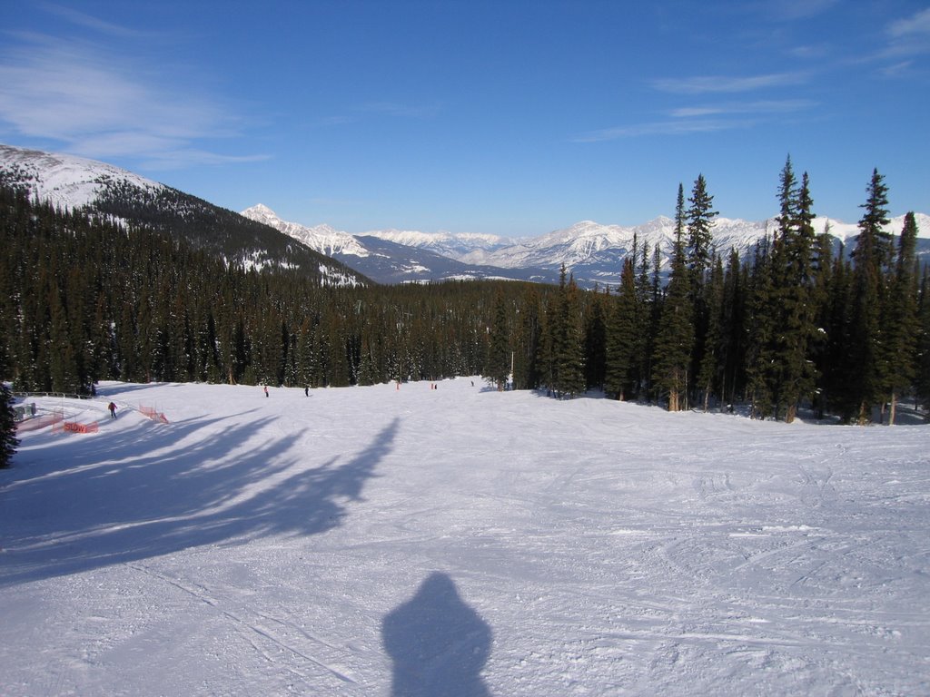 Interesting Shadows and Light Looking Towards the Jasper Townsite at Marmot by David Cure-Hryciuk