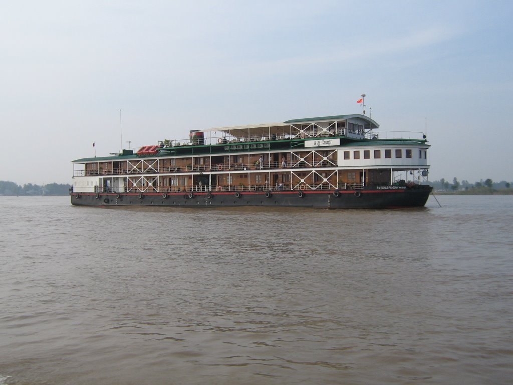 Ferryboat, Mekong river, Vietnam by jeffrey-kellett