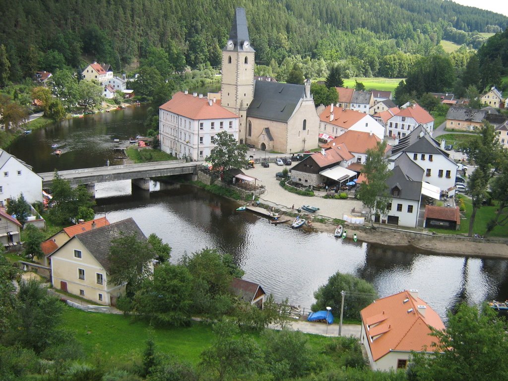 Kostel sv. Mikuláše, Rožmberk nad Vltavou by andulka