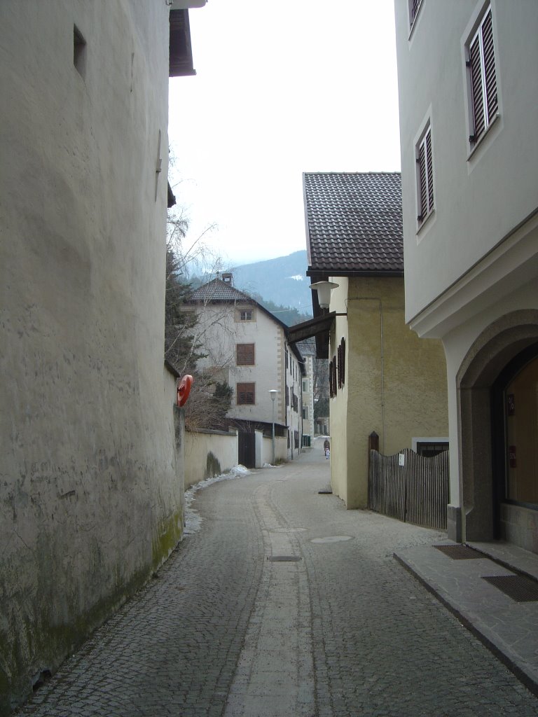 Small stree in Sankt Lorenzen (South Tirol Italy) by Lecleire Jacques