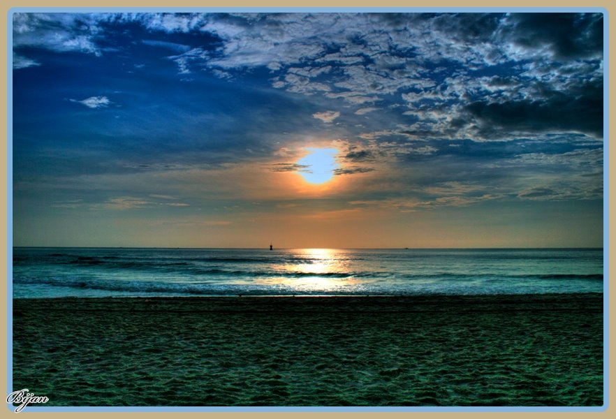 Morning in hua hin beach by bijan soleimani