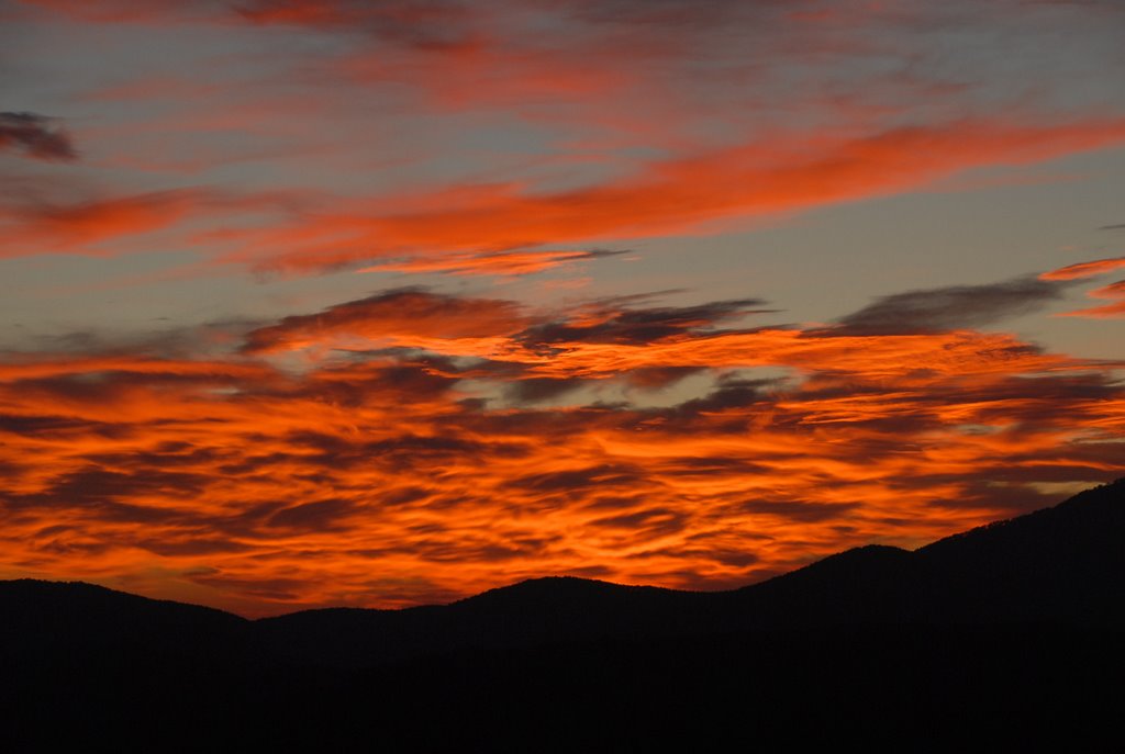 Monte Senario - "Tramonto di fuoco" sopra Firenze by Orarossa