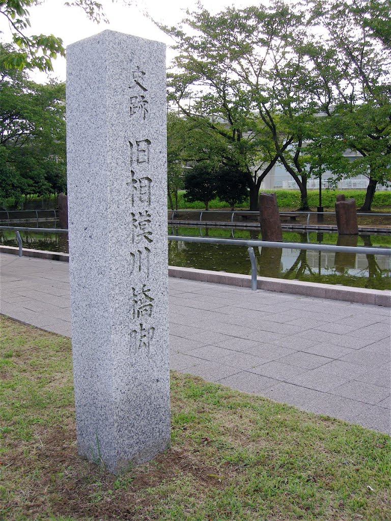 旧相模川橋脚 (Former piers of Sagami River. Designated a national historic site) by yossy