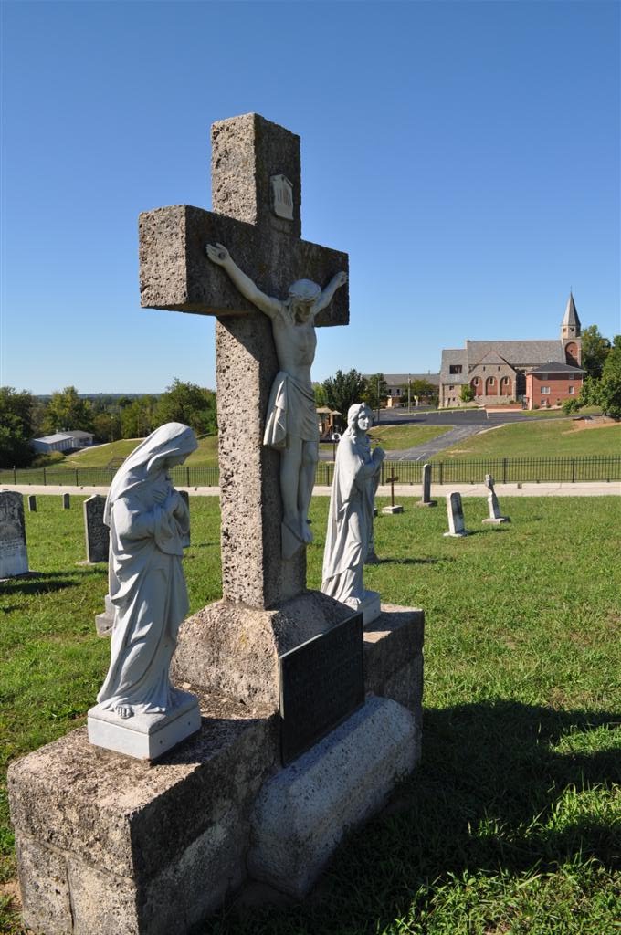 Crucifixion group, St Stanislaus cemetery, Wardsville, MO by marnox1