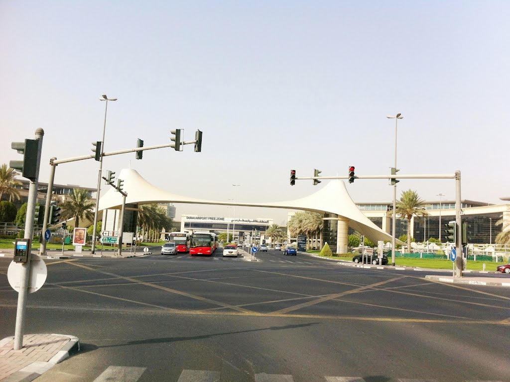 Street View Near Dubai Airport Freezone by Abu Aqeel