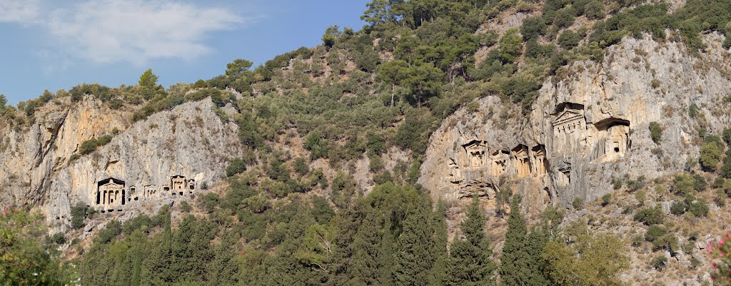 Dalyan Rock Tombs 74 megapixel panoramic by m1ke_a