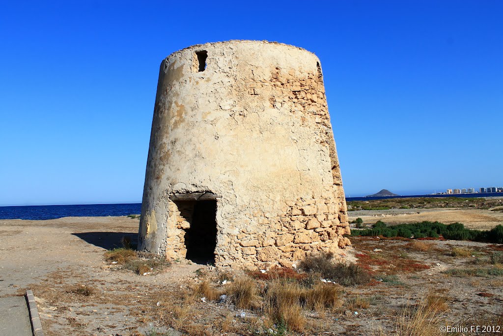 Molino salinero en las salinas del Pudrimel de La Manga del Mar Menor by Emilio.F.F