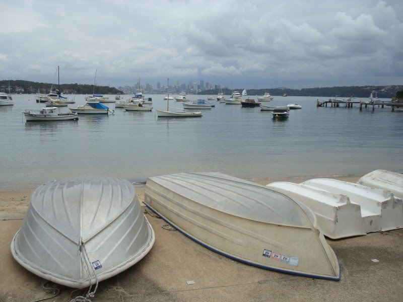 Watson Bay Boats with Sydney Harbour by kittenpower