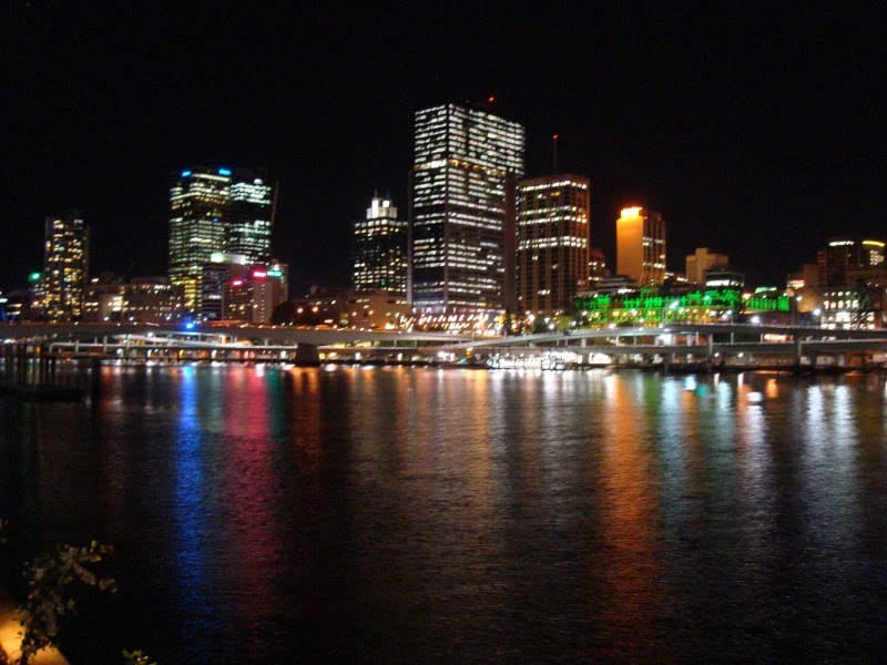 Brisbane Night Lights by kittenpower