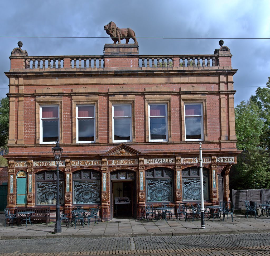 The Red Lion Hotel at The Crich Tramway Museum by Rob Shelton